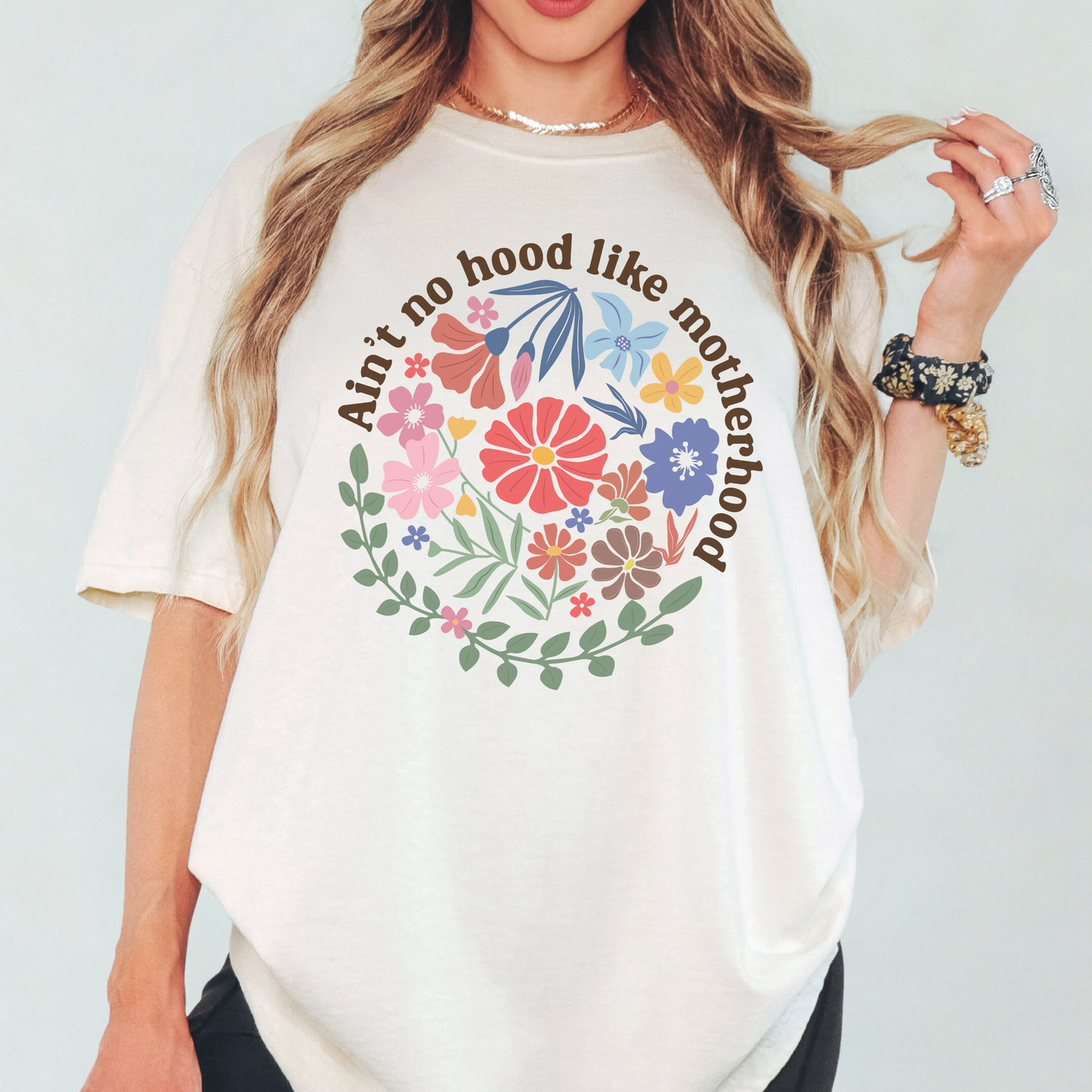 Ain't No Hood Like Mother Hood Graphic Tee