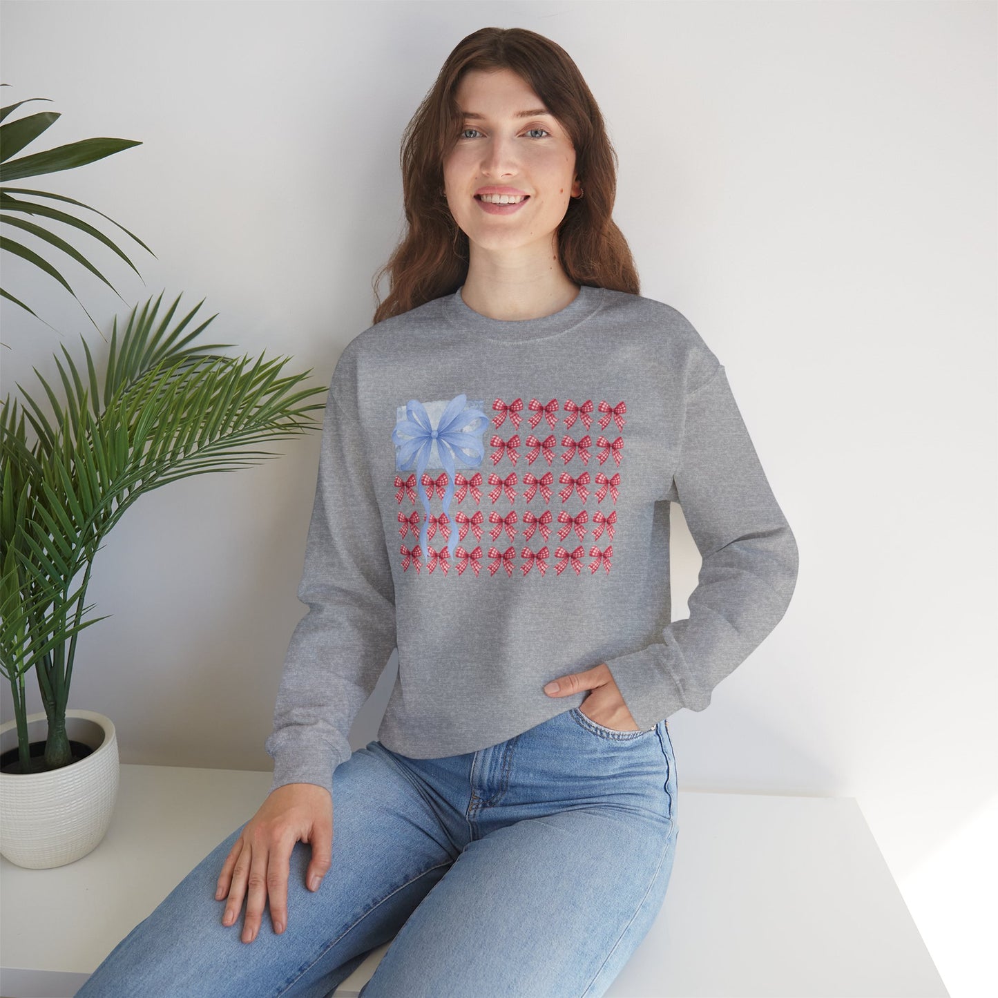 Red, White, and Bows Sweatshirt